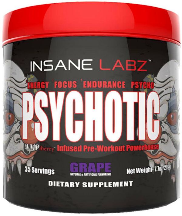 Insane Labz Psychotic hardcore pre-workout high stimulant apple
