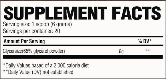 Raw Nutrition Pump2 Glycerol Pumps Unflavored fact