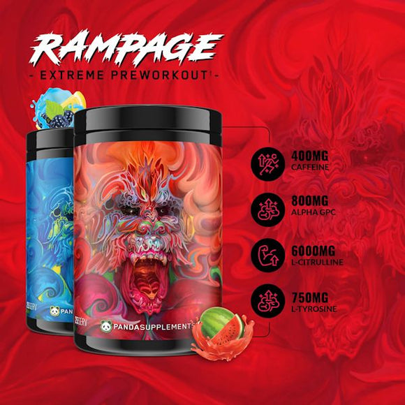 Panda Supps Rampage Extreme Pre-Workout banner