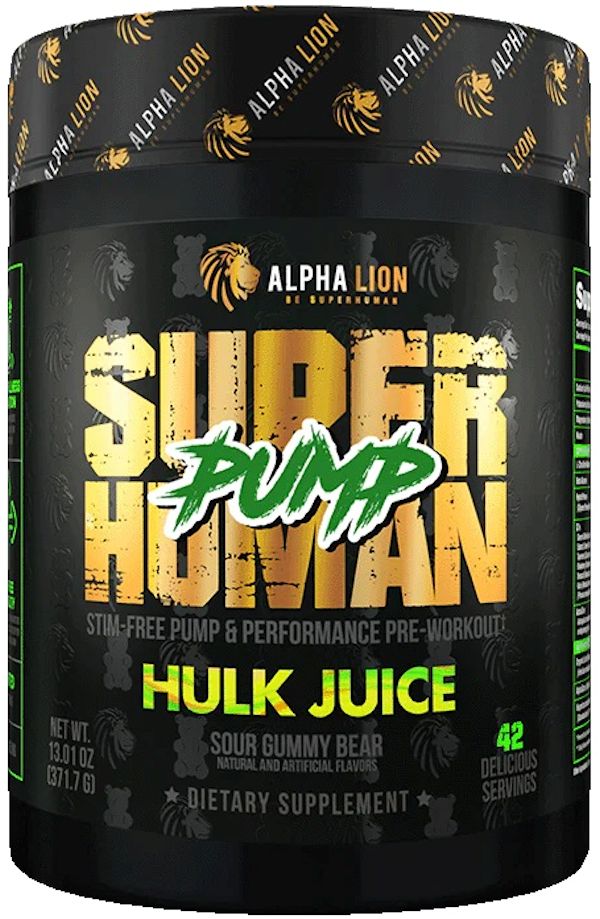 Alpha Lion SuperHuman Pump Stim-Free Pumps Performance j