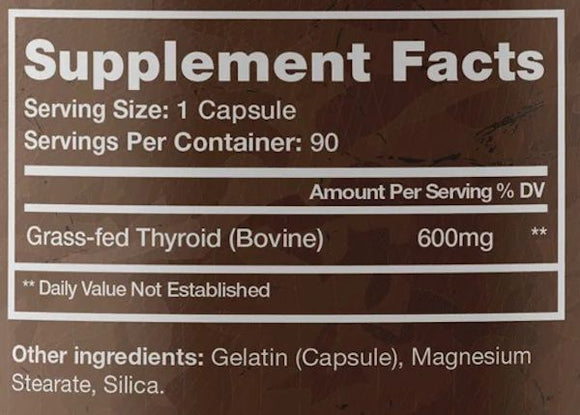 Chaos and Pain Thyroid Grass-Fed Beef Thyroid