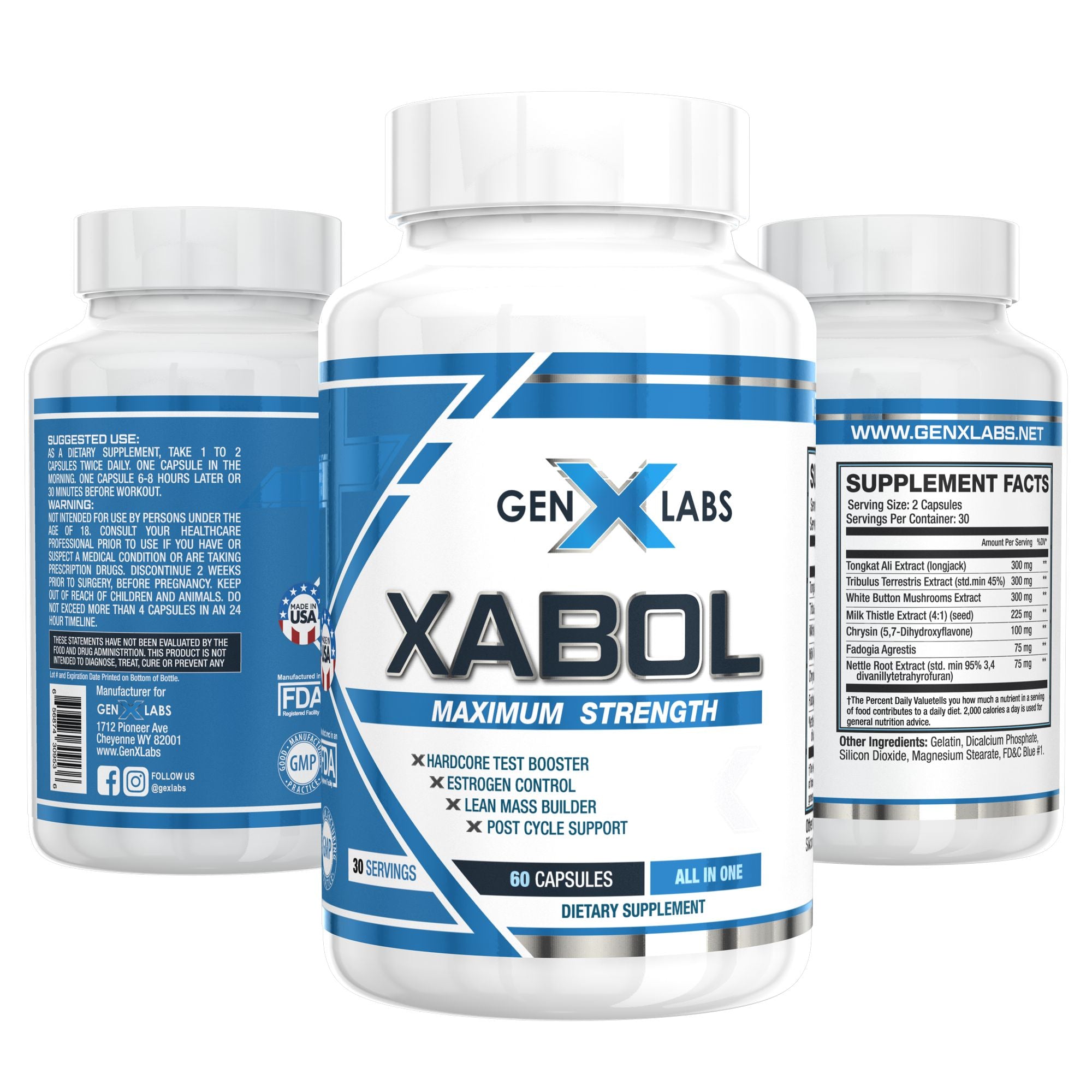 GenXLabs XABOL Maximum Strength Double Pak Free Shirt Offer multi