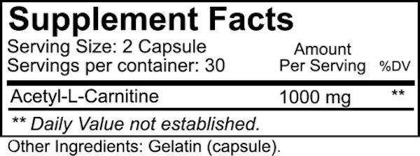 Nutrakey Acetyl-L-Carnitine 60 caps