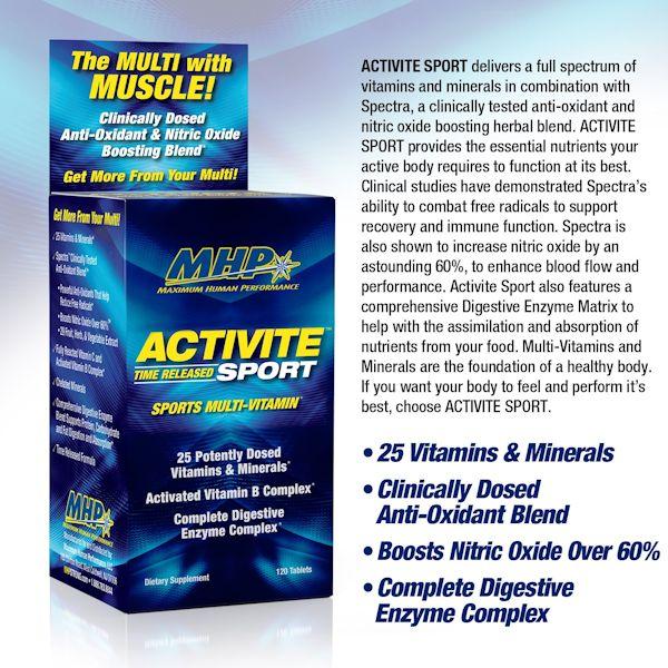 MHP Activite Sport Complete Multi 120 Tablets ban