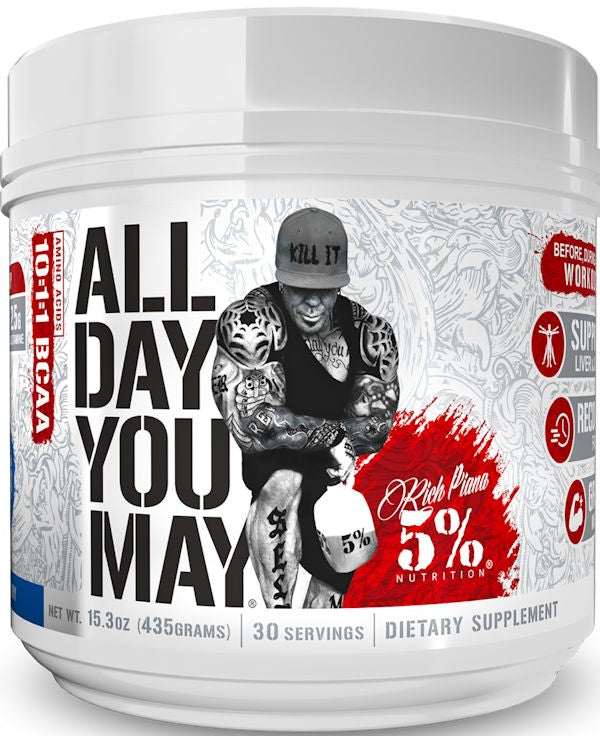 5% Nutrition All Day You May BCAA Recovery Drink5
