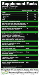 Alpha Lion SuperHuman Greens 30 Servings facts