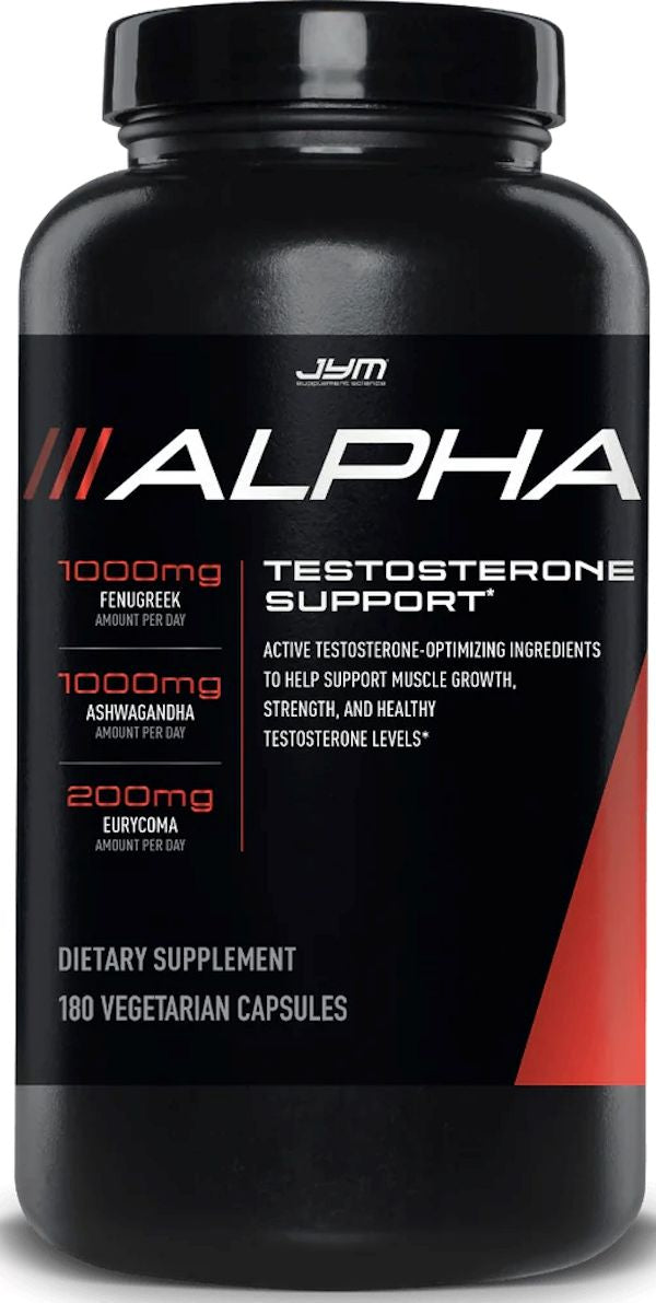 JYM Supplement Science Alpha Testosterone Support 180 caps