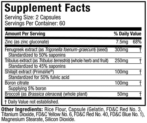 MuscleTech Alpha Test 60 Capsules fact

