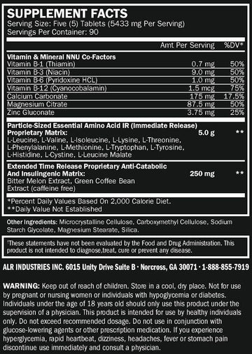 ALRI (ALR Industries) HumaPro 450 tabs