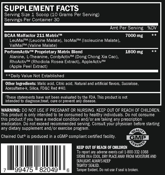 ALRI BCAA APPLETINI ALRI Chain'D Out 30 serving