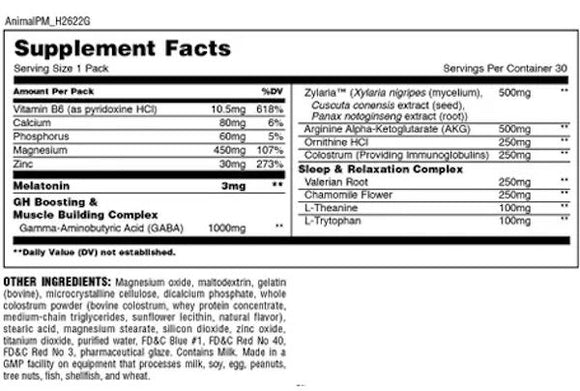 Universal Nutrition Animal PM 30 pack