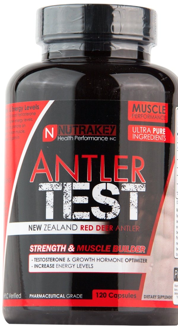 NutraKey Antler Test Red Deer Antler 120 capsules