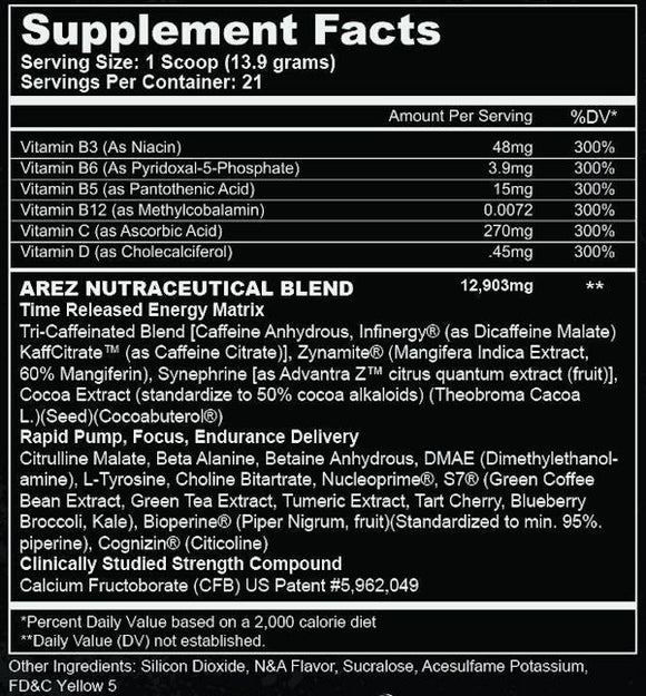 Modern Hardcore Nutrition (MHN) Arez God Of The Gym