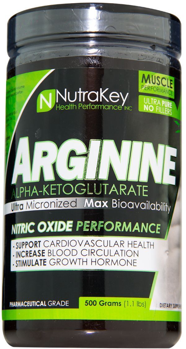 NutraKey Arginine AKG Powder 500gms Muscle Pumps