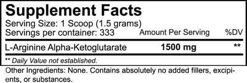 Nutrakey Muscle Pumps NutraKey Arginine AKG Powder 500gms
