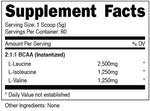 BCAA 2:1:1 Bucked Up fact