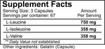 NutraKey BCAA 200 caps