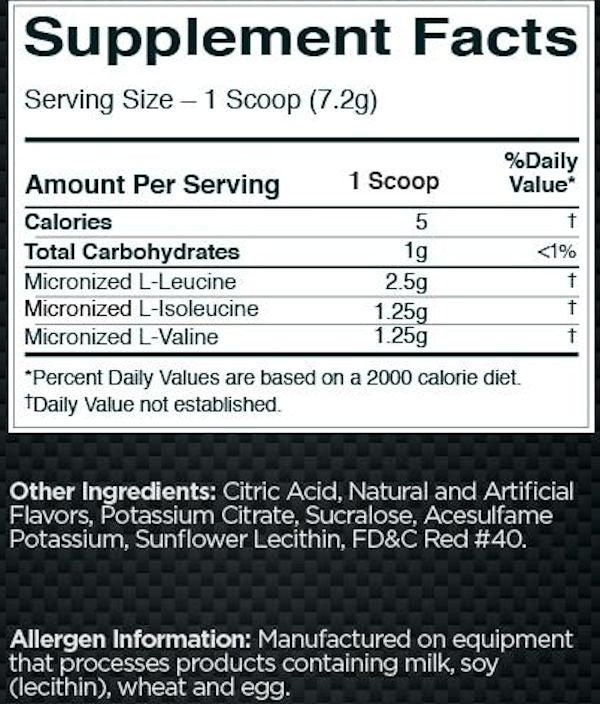 Rule One Protein BCAAs 30 servings facts-1