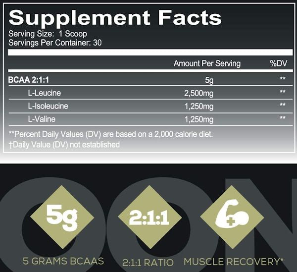 Redcon1 BCAA Branched-Chain Amino 30 Servings fact