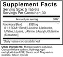 USP Labs BCAA Supreme Anabolic 150 Tabs fact