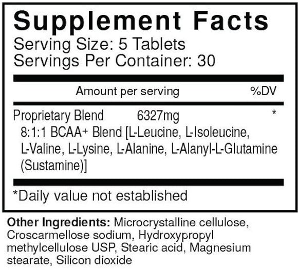 USP Labs BCAA Supreme Anabolic 150 Tabs fact