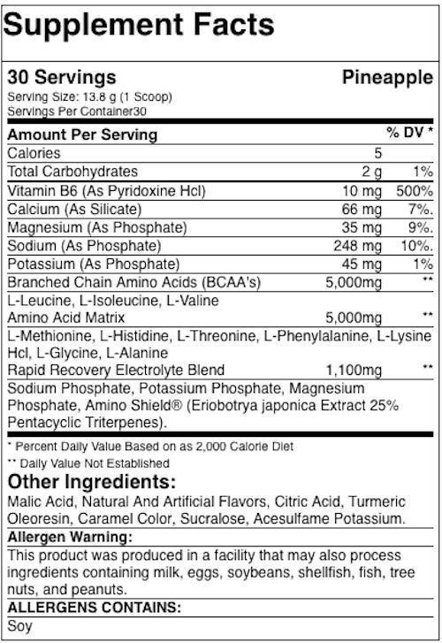 Beast Sports Nutrition Amino Acids Pineapple Beast Sports Nutrition Aminolytes 30 servings