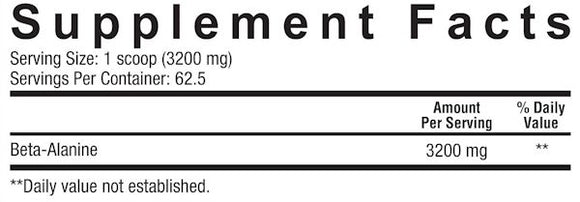 Core Nutritionals Beta Alanine  Low-Price-Supplements facts