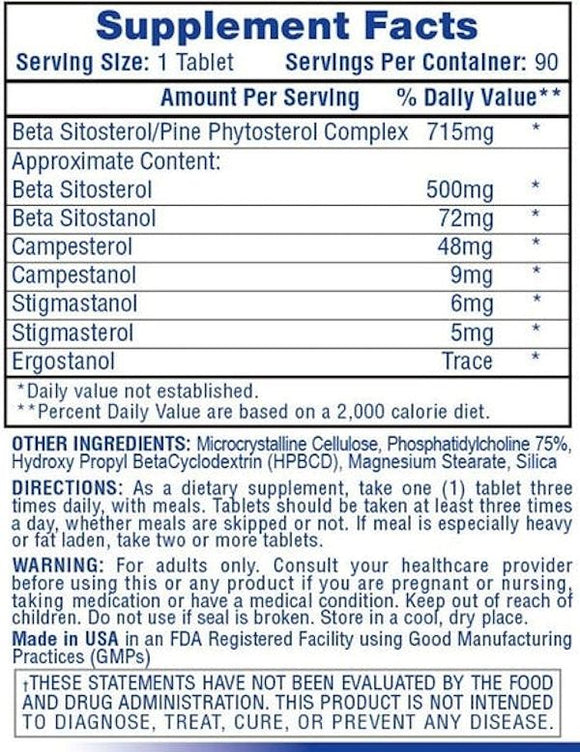 Hi-Tech Beta Sitosterol Hormone fact