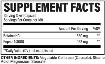 Revive MD Betaine HCL 180 Veg Capsules