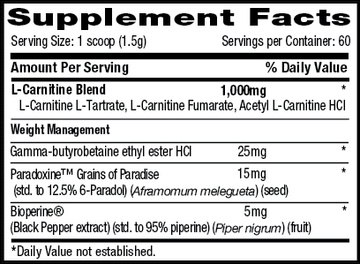 Betancourt Nutrition Carnitine Plus