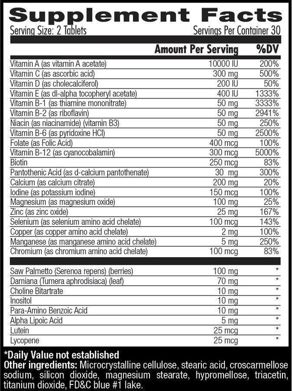 Betancourt Nutrition Multi Vitamin Betancourt Fulldose 60 tabs