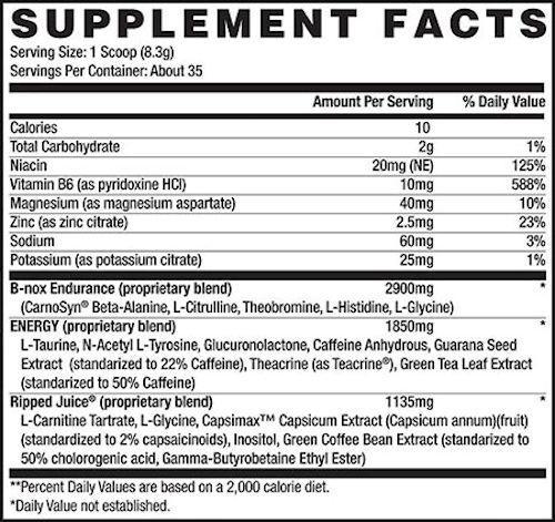 Betancourt Nutrition Lean Muscle Tropical Paradise Betancourt Nutrition B-Nox Ripped