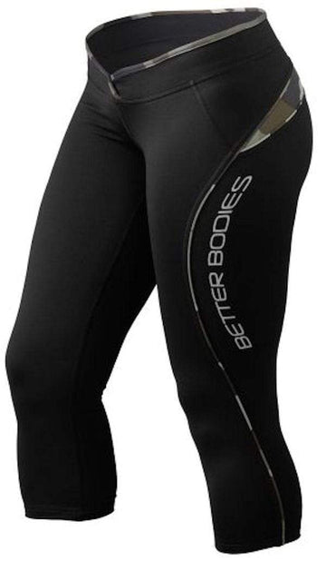 Better Bodies Women's Clothing Large Better Bodies Shaped 3/4 Tights Black/Camoprint (code: 20off)