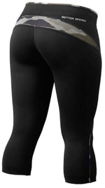 Better Bodies Women's Clothing Large Better Bodies Shaped 3/4 Tights Black/Camoprint (code: 20off)