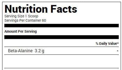 Black Market Labs beta alanine BlackMarket Labs Beta-Alanine Raw 60 servings