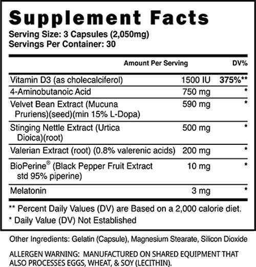 Blackstone Labs Sleep Aid Blackstone Labs Growth fact