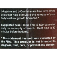 Body and Fitness Amino Acids Body & Fitness L-Arginine & L-Ornitine 750 mg 250 cap