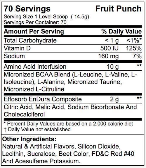 BSN BCAA orange strawberry BSN AminoX 70 servings