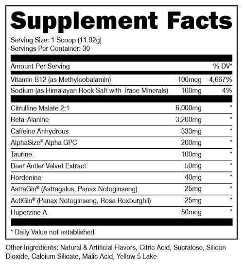 BUCKED UP Citrulline Bucked Up BAMF fact