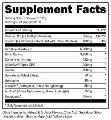 DAS Labs Bucked Up BAMF Nootropic 30 servings