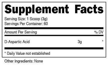 DAS Labs Bucked Up D Aspartic Acid 60 servings