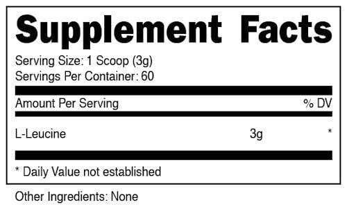 BUCKED UP L-Leucine L-Leucine Vegan 60 servings