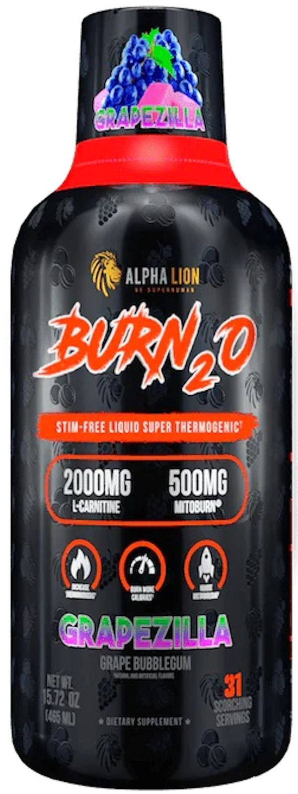 Alpha Lion Burn20 Stim-Free Liquid Fat Loss berry