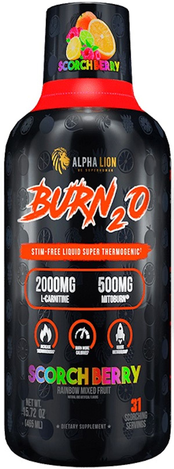 Alpha Lion Burn20 Stim-Free Liquid Fat Loss grape