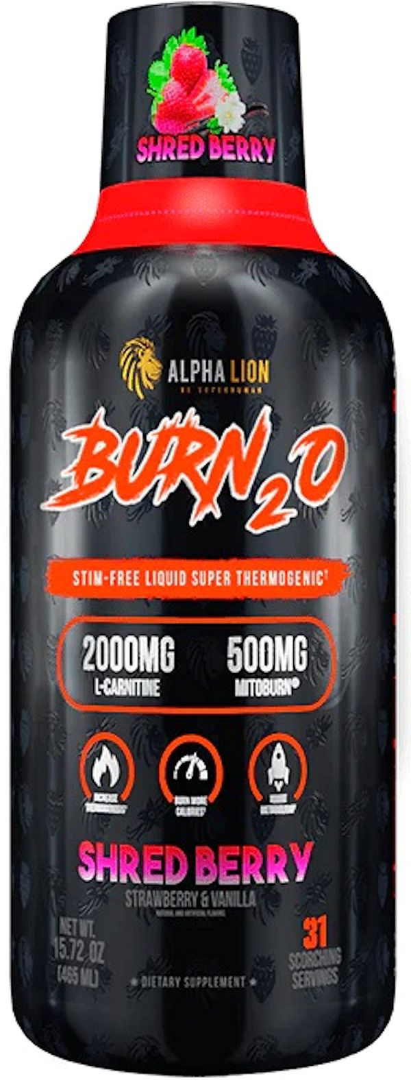 Alpha Lion Burn20 Stim-Free Liquid Fat Loss cherry