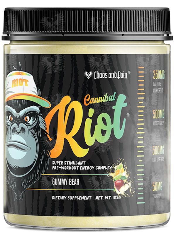 Chaos and Pain Cannibal Riot High-Stim Pre-Workout Hawaiian