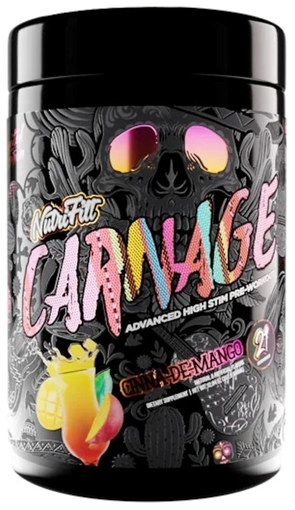 High Stim Pre-Workout NutriFitt Carnage Advanced 1