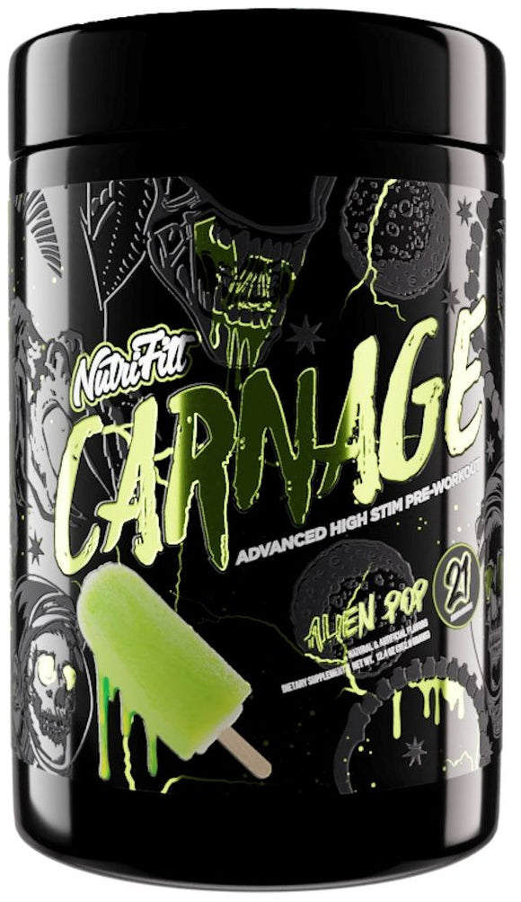 High Stim Pre-Workout NutriFitt Carnage Advanced 5