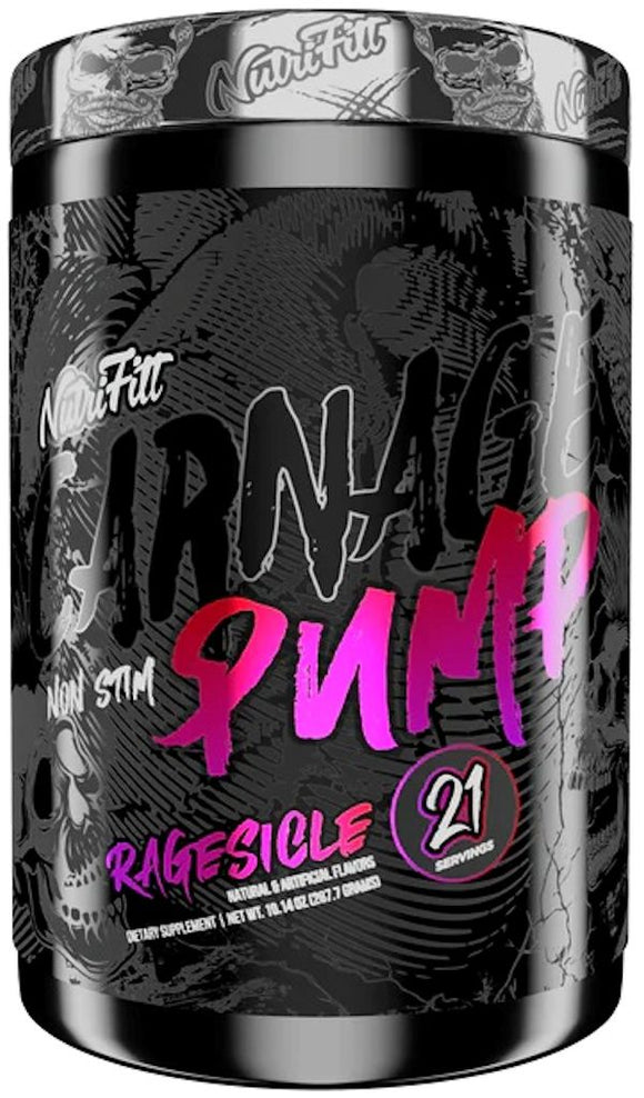 NutriFitt Carnage Pump Stim-Free Pre-Workout 6