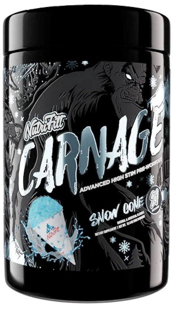High Stim Pre-Workout NutriFitt Carnage Advanced 4